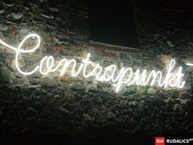freiliegende Neonhandschrift