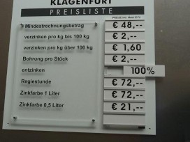 Preistafel